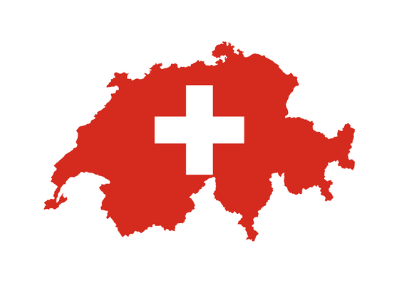 Schweiz als Landkarte